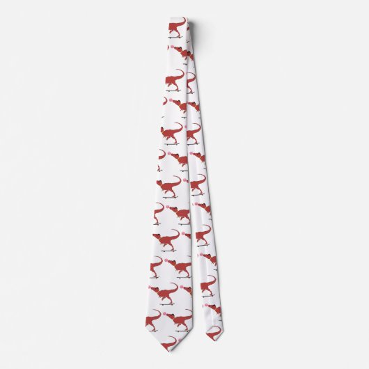 Cravate Patineur T-rex (Devant)
