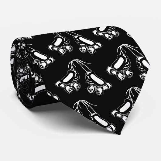 Cravate patins blancs (Roulé)