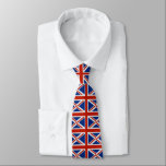Cravate Patriote britannique<br><div class="desc">Cravate utilisant le drapeau Union Jack/britannique pendant une journée pour célébrer le patriotisme d'être britannique</div>