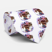 Cravate Patriote espagnol Cavalier King Charles (Roulé)