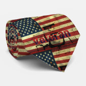 Cravate patriotique américaine vétéran (Roulé)