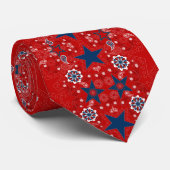 Cravate Patriotique Bandana Paisley (Roulé)