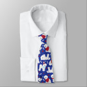Cravate Patriotique Bichon Frise (Attaché)