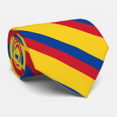 Cravate Patriotique colombien de drapeau de la Colombie (Roulé)