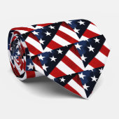 Cravate patriotique de drapeau américain (Roulé)