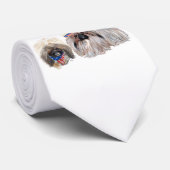 Cravate Patriotique Pekingese (Roulé)