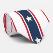 Cravate Patriotique Rouge Blanc Bleu Étoiles Drapeau US 4 (Roulé)