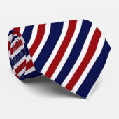 Cravate Patriotique Rouge Bleu Bleu (Roulé)