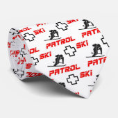 Cravate Patrouille de ski - "skieur " (Roulé)