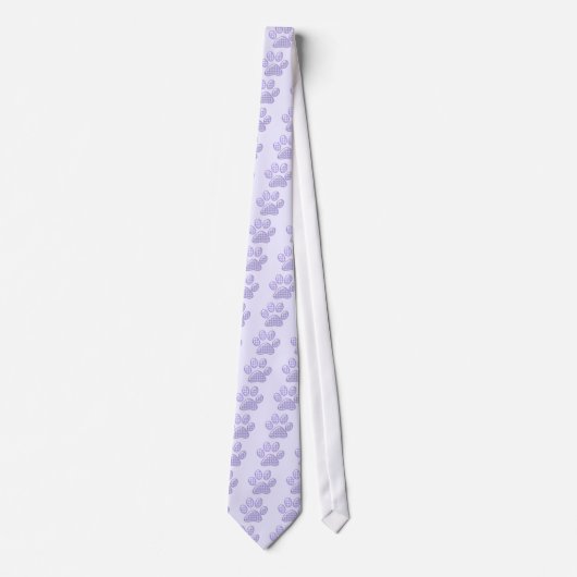 Cravate patte de chat gingham - violet (Devant)