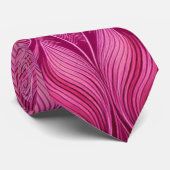 Cravate Pattern Batik Pink (Roulé)