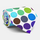 Cravate Pattern de Colorful Polka (Roulé)