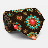 Cravate Pattern de Ethnic Brooches Seamless (Roulé)