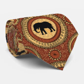 Cravate Patterns d'African Animals (Roulé)