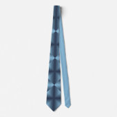 Cravate Patterns diamonds en bleu (Devant)