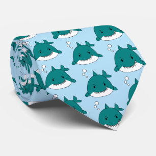 Cravate Patters de Cartoon Sharks