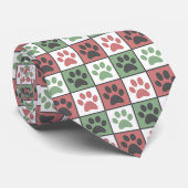 Cravate Patters de Red and Green (Roulé)