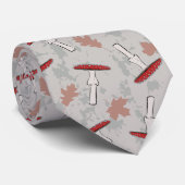 Cravate Patters rouges (Roulé)