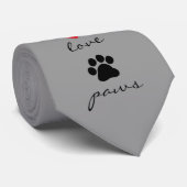 Cravate Pattes d'amour de paix (Roulé)