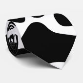 Cravate Pattes de chien noir (Roulé)