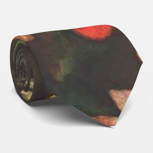 Cravate Paul Klee - Pleine lune, peinture abstraite popula (Roulé)