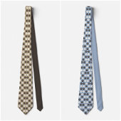 Cravate Paw Print Pattern Earthy Sand