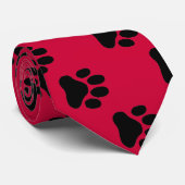 Cravate PawPrints, PawPrints, patte… - Customisé (Roulé)