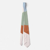 Cravate Paysage Abstrait - Terracotta, Sage & Sky Bl (Dos)