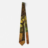 Cravate Paysage, arbres et figures par Vincent van Gogh (Devant)