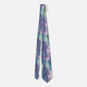 Cravate Paysage auroral motif forestier (Dos)