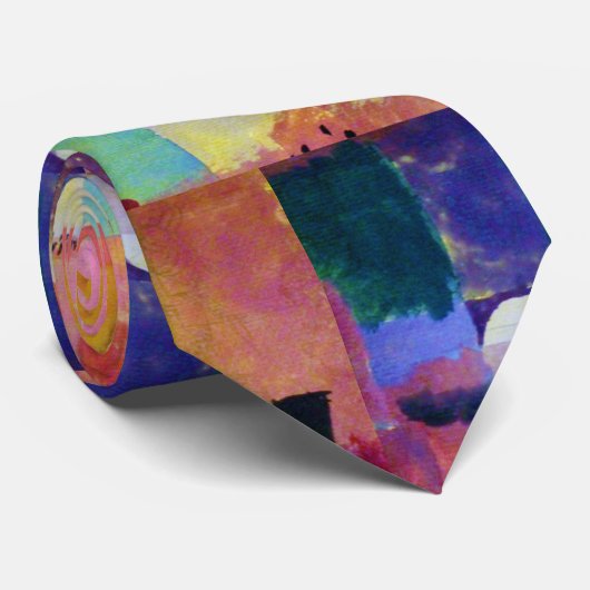 Cravate Paysage avec chameaux, Paul Klee (Roulé)