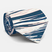 Cravate Paysage de montagne enneigée de Noël vintage  (Roulé)