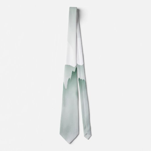 Cravate Paysage de montagne peint à la main (Devant)