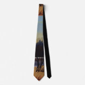 Cravate paysage hiver peinture moderne (Devant)