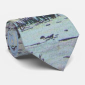 Cravate paysage urbain coloré aquarelle art (Roulé)