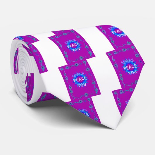 Cravate Peace Be With You Inspiration Print (Roulé)