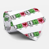 Cravate Peace Love Cycling (Roulé)