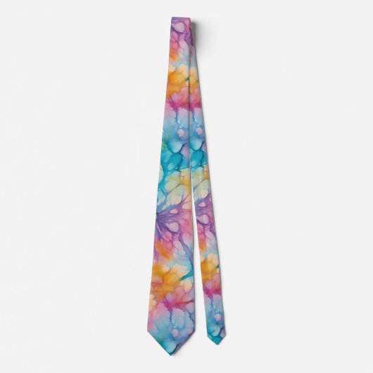 Cravate Peace Love Tie-Dye (Devant)
