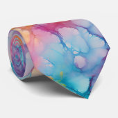 Cravate Peace Love Tie-Dye (Roulé)