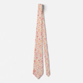 Cravate Peach Airy Fleur sauvage Meadow Motif (Devant)