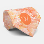 Cravate Peach and Cream Botanique (Roulé)