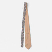 Cravate Peach Blue Lilac Circular Flourish Neck Tie (Dos)