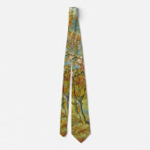 Cravate Peach Tree rose en fleurs par Vincent van Gogh (Dos)