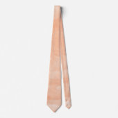 Cravate Peach Watercolor Custom Necktie (Devant)