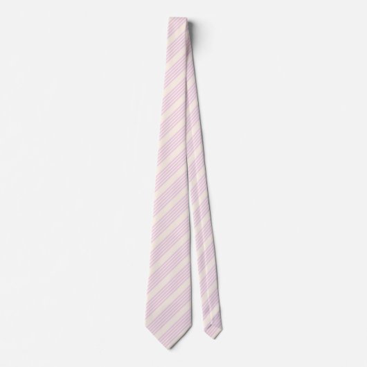 Cravate Peaches and cream five stripes pattern (Devant)