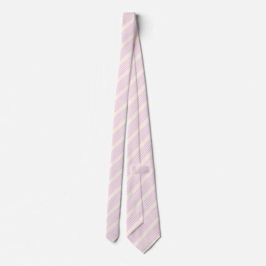 Cravate Peaches and cream five stripes pattern (Dos)