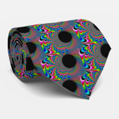 Cravate Peackock A Delic - Art Fractal (Roulé)