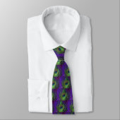 Cravate Peacock à huile violette simple (Attaché)