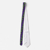 Cravate Peacock à huile violette simple (Dos)