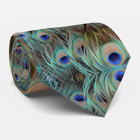 Cravate Peacock Feather (Roulé)